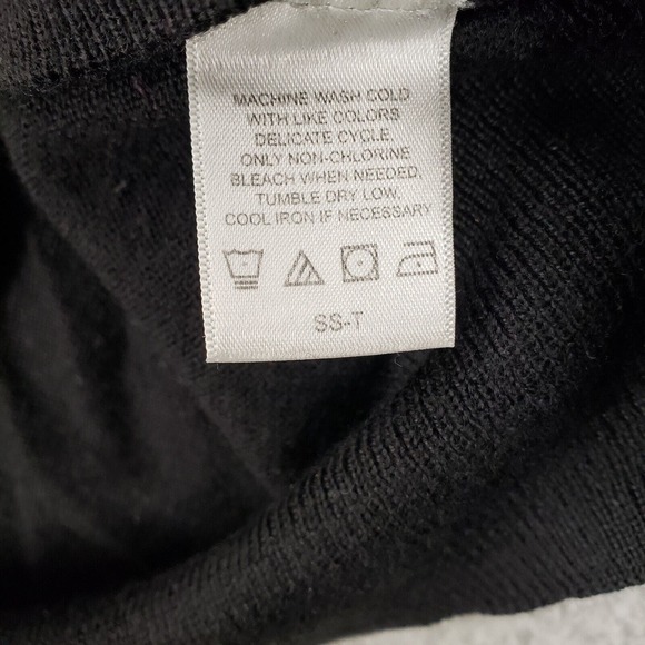 Alan Flusser Sweater Mens XL Black Wool V-Neck Sleeveless Vest‎ Golf Lightweight - Picture 8 of 14